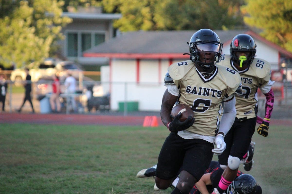 Saints 2025 game action shot