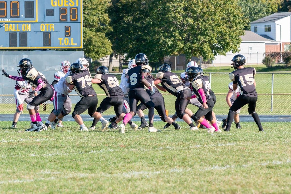 Saints Week 6 action shot (alternate)